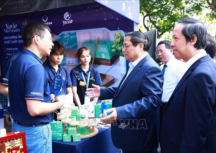 Thủ tướng Phạm Minh Chính dự Ngày hội Khởi nghiệp Quốc gia của học sinh, sinh viên lần thứ VI- Ảnh 3.