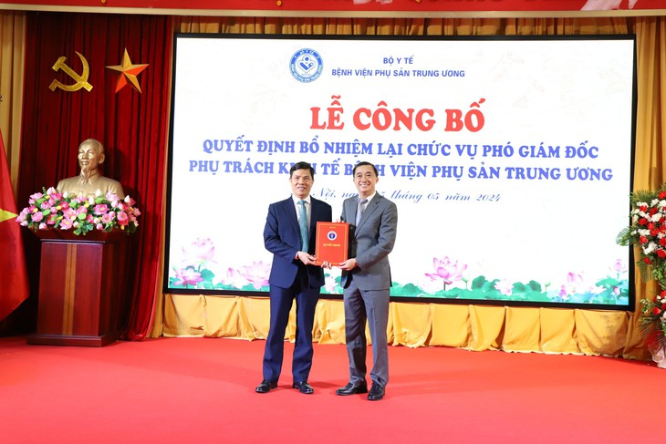 Bộ Y tế bổ nhiệm lại Phó Giám đốc phụ trách kinh tế Bệnh viện Phụ sản Trung ương- Ảnh 1.