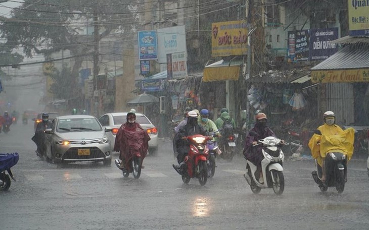 Nhiều khu vực tiếp tục có mưa dông diện rộng