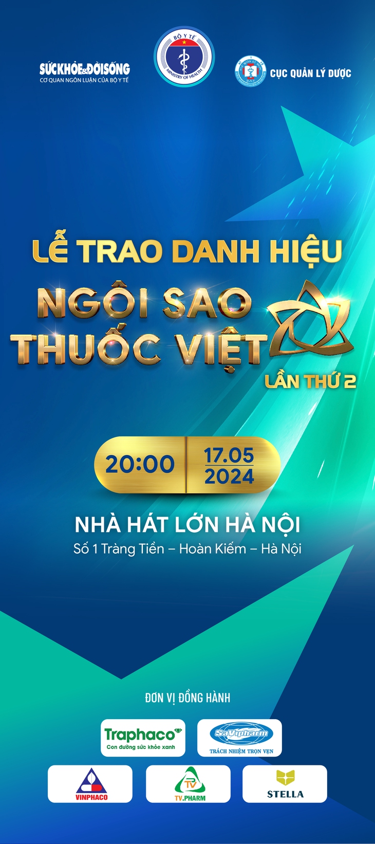 20h tối nay, truyền hình trực tiếp Lễ trao danh hiệu "Ngôi sao thuốc Việt" lần thứ 2- Ảnh 2.