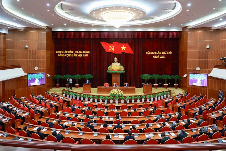 Bế mạc Hội nghị lần thứ chín Ban Chấp hành Trung ương Đảng khóa XIII- Ảnh 1. Bế mạc Hội nghị lần thứ chín Ban Chấp hành Trung ương Đảng khóa XIII- Ảnh 1.