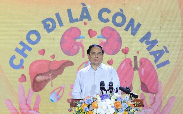 Thủ tướng kêu gọi mọi người dân Việt Nam đăng ký hiến tạng 'mở lòng nhân ái, gieo mầm sự sống'