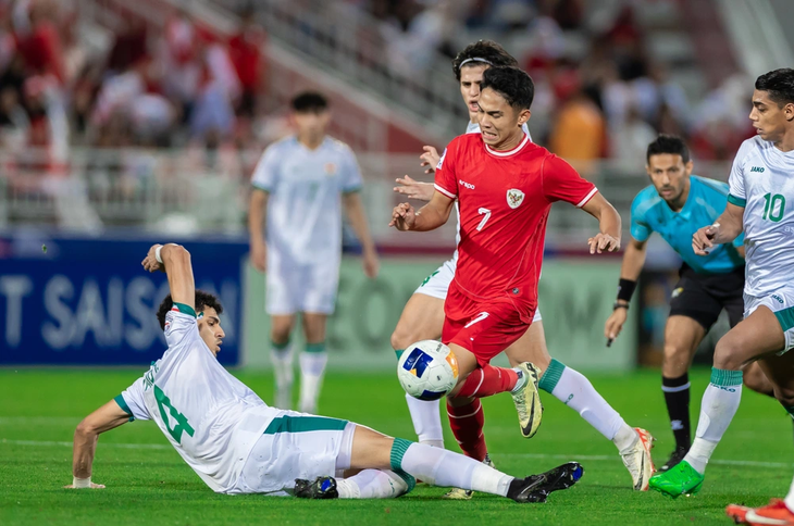 Thua ngược U23 Iraq, U23 Indonesia hụt một suất đi Olympic- Ảnh 1. Thua ngược U23 Iraq, U23 Indonesia hụt một suất đi Olympic- Ảnh 1.