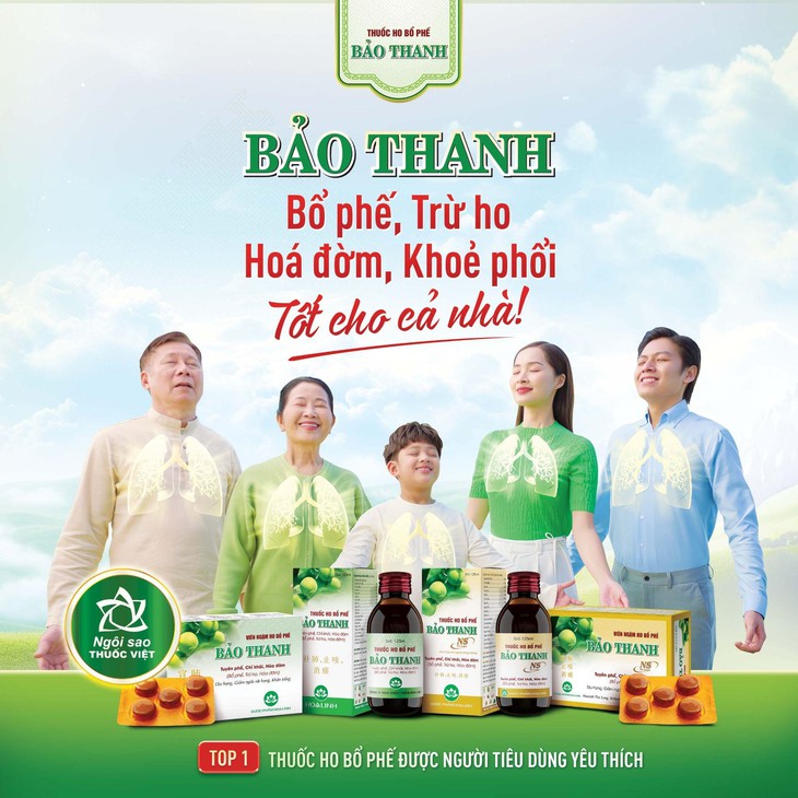 Thuốc ho bổ phế Bảo Thanh được Bộ Y tế tặng giải thưởng 