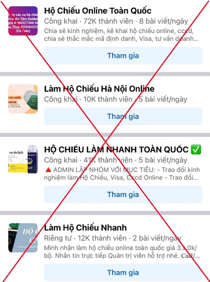 Lừa đảo khi nhờ làm hộ chiếu nhanh qua mạng xã hội- Ảnh 1.