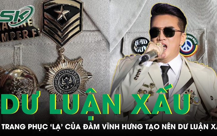 Trang phục cài huy hiệu ‘lạ’ của Đàm Vĩnh Hưng gây phản cảm và tạo dư luận xấu