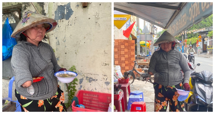 Người mẹ một tay và gánh cháo nuôi con gái học ĐH Y dược TPHCM- Ảnh 5. Người mẹ một tay và gánh cháo nuôi con gái học ĐH Y dược TPHCM- Ảnh 5.