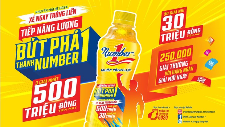 Bật tung năng lượng đón hè cùng nước tăng lực Number 1 với chương trình 