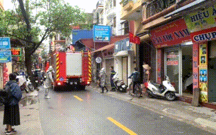 Cháy trong ngõ nhỏ tại quận Thanh Xuân, Hà Nội
