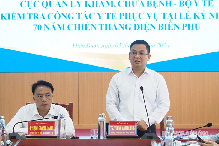 Kiểm tra công tác bảo đảm y tế phục vụ Lễ kỷ niệm 70 năm Chiến thắng Điện Biên Phủ- Ảnh 4. Kiểm tra công tác bảo đảm y tế phục vụ Lễ kỷ niệm 70 năm Chiến thắng Điện Biên Phủ- Ảnh 4.