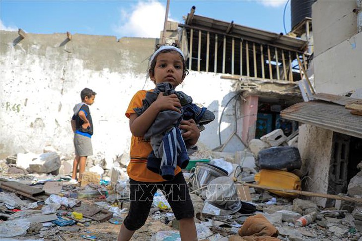 UNICEF cảnh báo 600.000 trẻ em đối mặt với thảm họa ở Rafah- Ảnh 1. UNICEF cảnh báo 600.000 trẻ em đối mặt với thảm họa ở Rafah- Ảnh 1.