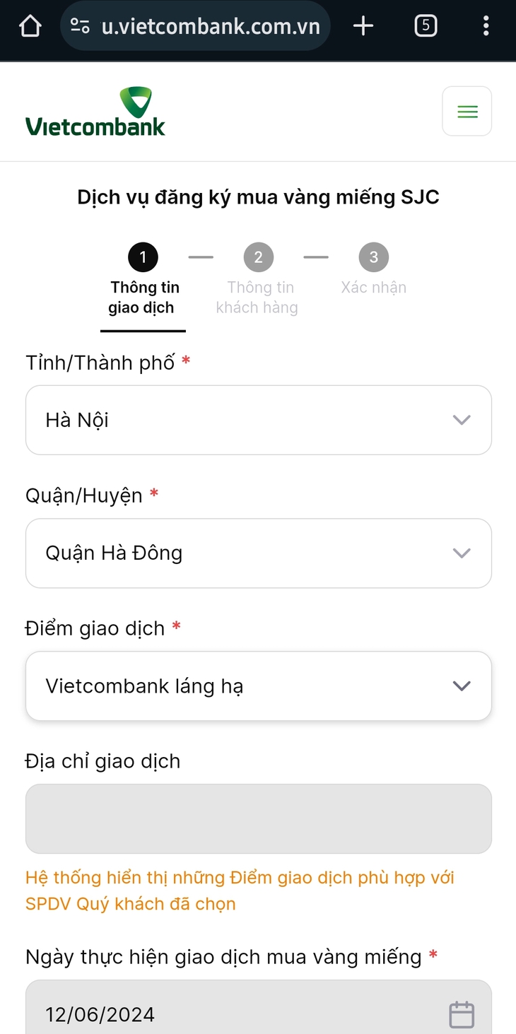 Bán vàng online, chấm dứt cảnh chen lấn ở ngân hàng- Ảnh 2. Bán vàng online, chấm dứt cảnh chen lấn ở ngân hàng- Ảnh 2.