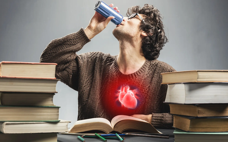 Uống nhiều nước tăng lực có thể gây đau tim?
