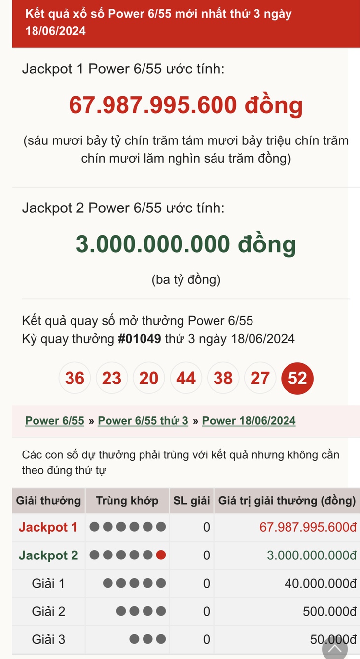 Vietlott 26/6 - Kết quả xổ số Vietlott hôm nay 26/6/2024 - Xổ số Mega 6/45 ngày 26/6- Ảnh 7. Vietlott 26/6 - Kết quả xổ số Vietlott hôm nay 26/6/2024 - Xổ số Mega 6/45 ngày 26/6- Ảnh 7.