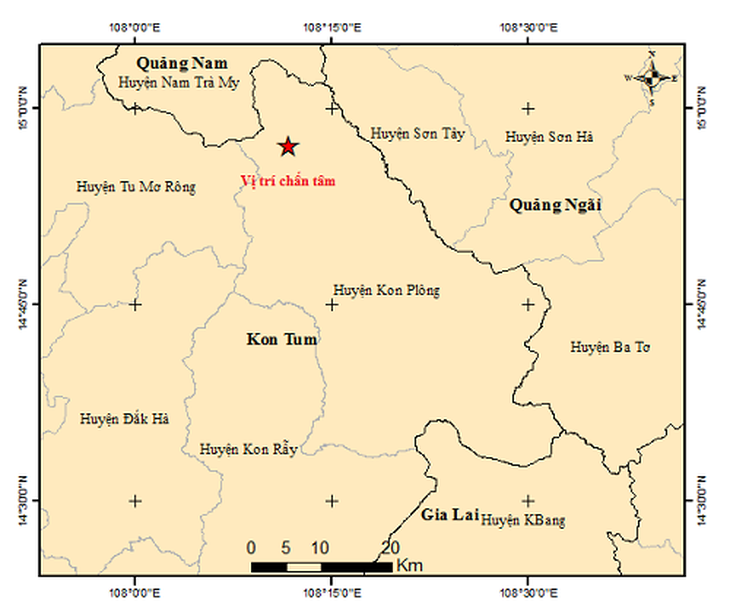 Động đất liên tiếp ở Quảng Nam và Kon Tum- Ảnh 2. Động đất liên tiếp ở Quảng Nam và Kon Tum- Ảnh 2.