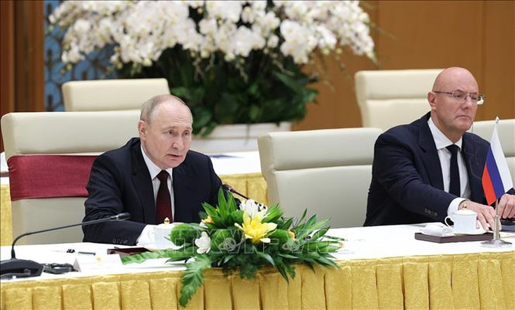 Thủ tướng Phạm Minh Chính hội kiến Tổng thống Liên bang Nga Vladimir Putin- Ảnh 6. Thủ tướng Phạm Minh Chính hội kiến Tổng thống Liên bang Nga Vladimir Putin- Ảnh 6.