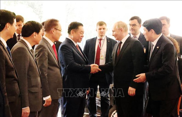 Tổng Bí thư Nguyễn Phú Trọng hội đàm với Tổng thống Liên bang Nga Vladimir Putin- Ảnh 3. Tổng Bí thư Nguyễn Phú Trọng hội đàm với Tổng thống Liên bang Nga Vladimir Putin- Ảnh 3.
