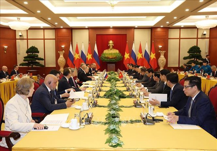 Tổng Bí thư Nguyễn Phú Trọng hội đàm với Tổng thống Liên bang Nga Vladimir Putin- Ảnh 4. Tổng Bí thư Nguyễn Phú Trọng hội đàm với Tổng thống Liên bang Nga Vladimir Putin- Ảnh 4.