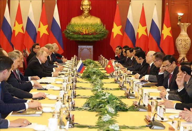Tổng Bí thư Nguyễn Phú Trọng hội đàm với Tổng thống Liên bang Nga Vladimir Putin- Ảnh 5. Tổng Bí thư Nguyễn Phú Trọng hội đàm với Tổng thống Liên bang Nga Vladimir Putin- Ảnh 5.