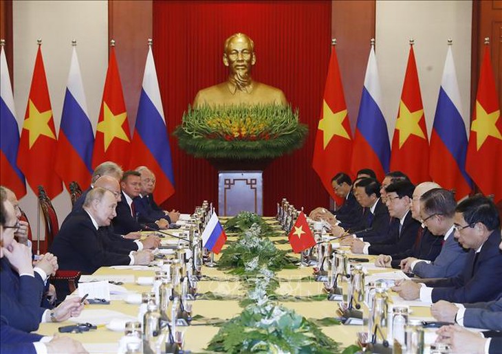 Tổng Bí thư Nguyễn Phú Trọng hội đàm với Tổng thống Liên bang Nga Vladimir Putin- Ảnh 6. Tổng Bí thư Nguyễn Phú Trọng hội đàm với Tổng thống Liên bang Nga Vladimir Putin- Ảnh 6.