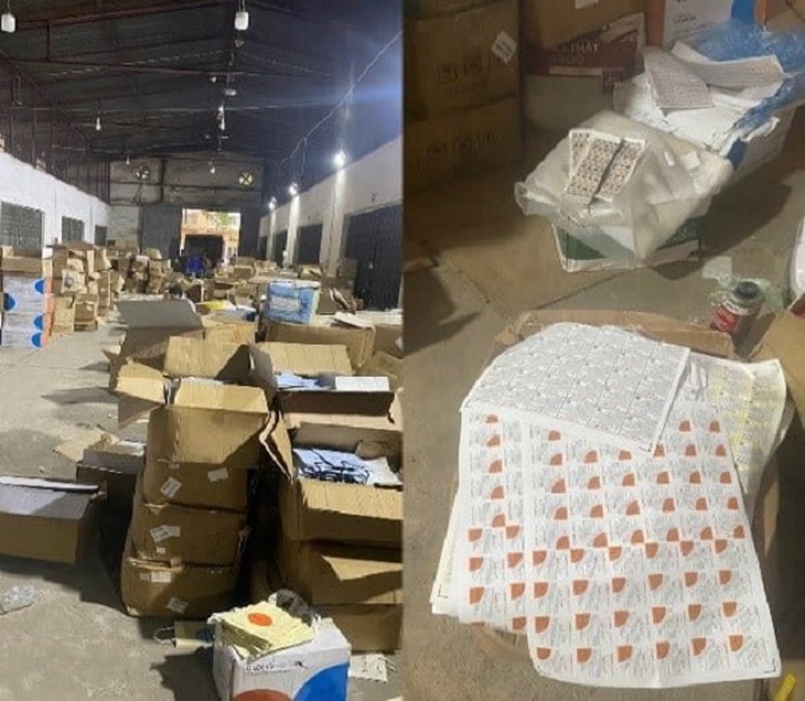 Phát hiện gần 30 tấn mỹ phẩm nghi hàng giả- Ảnh 1. Phát hiện gần 30 tấn mỹ phẩm nghi hàng giả- Ảnh 1.