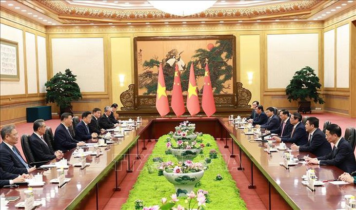 Thủ tướng Phạm Minh Chính hội kiến Tổng Bí thư, Chủ tịch Trung Quốc Tập Cận Bình- Ảnh 2.