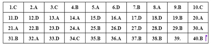 Đáp án đề thi môn Vật lý tốt nghiệp THPT 2024 tất cả mã đề- Ảnh 7.