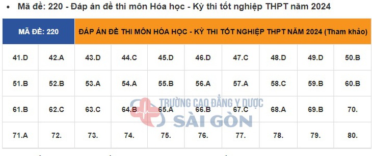 Đáp án đề thi môn Hóa học tốt nghiệp THPT 2024 tất cả mã đề- Ảnh 11.