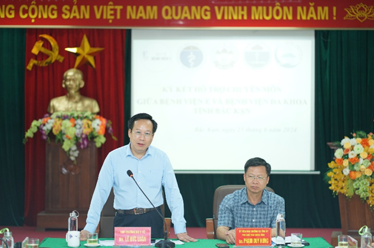 Hỗ trợ chuyên môn của Bệnh viện E tại Bắc Kạn giúp người dân thụ hưởng y tế chất lượng cao tại cơ sở- Ảnh 1. Hỗ trợ chuyên môn của Bệnh viện E tại Bắc Kạn giúp người dân thụ hưởng y tế chất lượng cao tại cơ sở- Ảnh 1.