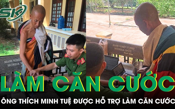 Ông Thích Minh Tuệ được hỗ trợ làm căn cước công dân sau khi dừng hành khất