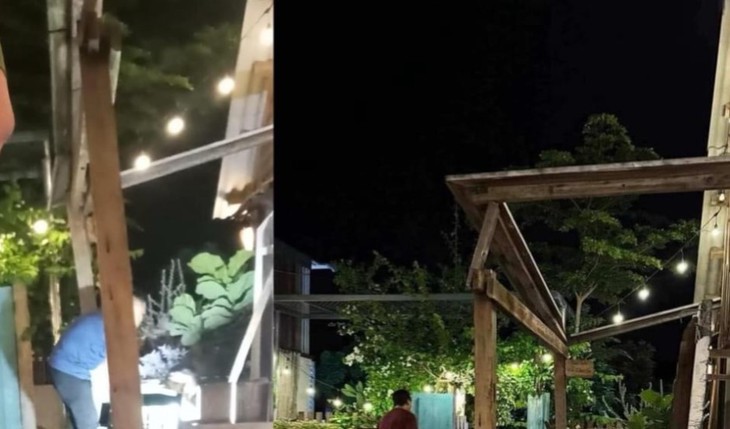 Đang uống cà phê cô giáo bị bê tông rơi vào người tử vong- Ảnh 1. Đang uống cà phê cô giáo bị bê tông rơi vào người tử vong- Ảnh 1.