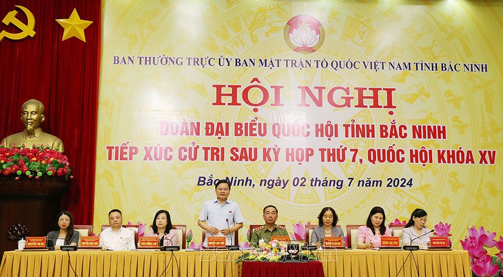Bộ trưởng Bộ Y tế Đào Hồng Lan và Đoàn ĐBQH Bắc Ninh tiếp xúc cử tri sau Kỳ họp thứ 7, Quốc hội khóa XV
- Ảnh 1. Bộ trưởng Bộ Y tế Đào Hồng Lan và Đoàn ĐBQH Bắc Ninh tiếp xúc cử tri sau Kỳ họp thứ 7, Quốc hội khóa XV
- Ảnh 1.