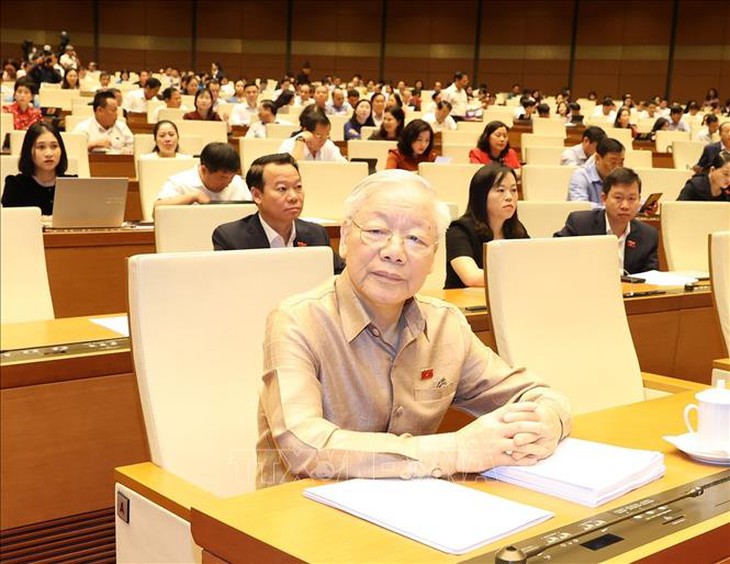 Chủ tịch Quốc hội Trần Thanh Mẫn: Tổng Bí thư Nguyễn Phú Trọng - nhà chính trị sắc sảo, suốt đời cống hiến vì hạnh phúc của nhân dân- Ảnh 1. Chủ tịch Quốc hội Trần Thanh Mẫn: Tổng Bí thư Nguyễn Phú Trọng - nhà chính trị sắc sảo, suốt đời cống hiến vì hạnh phúc của nhân dân- Ảnh 1.