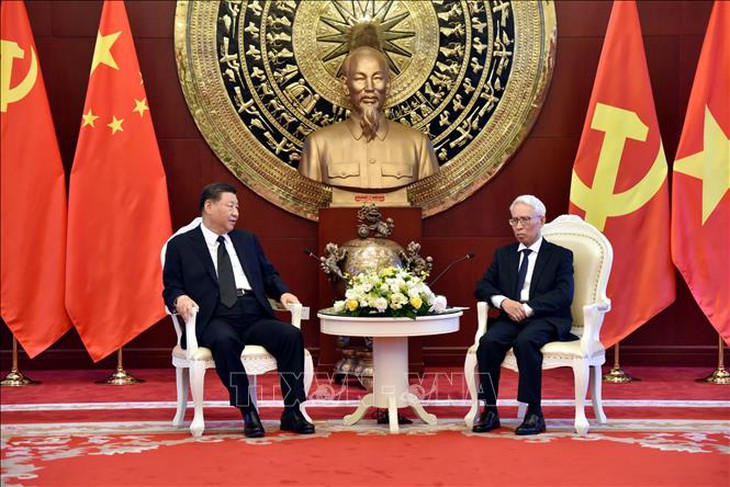Tổng Bí thư, Chủ tịch Trung Quốc Tập Cận Bình viếng Tổng Bí thư Nguyễn Phú Trọng- Ảnh 5. Tổng Bí thư, Chủ tịch Trung Quốc Tập Cận Bình viếng Tổng Bí thư Nguyễn Phú Trọng- Ảnh 5.