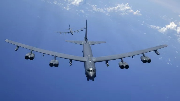 Chiến đấu cơ Nga chặn máy bay ném bom B-52H của Mỹ trên biển Barents- Ảnh 1.