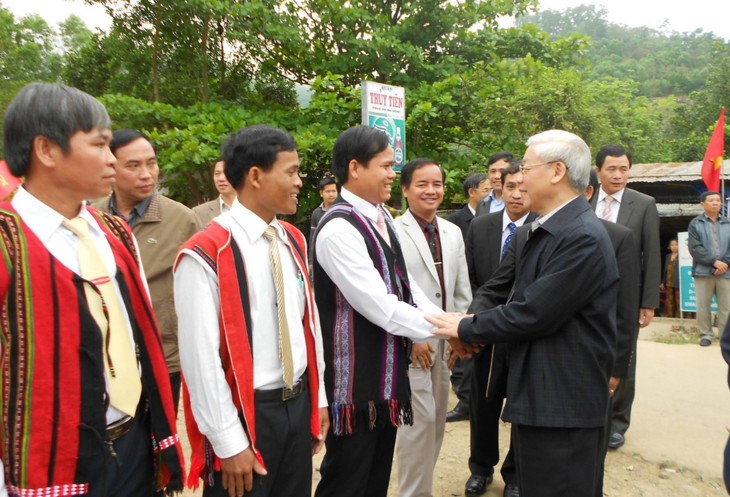 Tổng Bí thư Nguyễn Phú Trọng và những tình cảm với đồng bào vùng cao Thừa Thiên Huế- Ảnh 1. Tổng Bí thư Nguyễn Phú Trọng và những tình cảm với đồng bào vùng cao Thừa Thiên Huế- Ảnh 1.