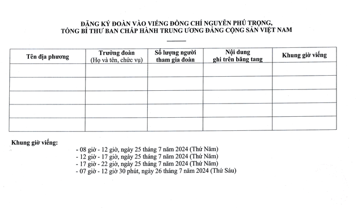 TPHCM: Không mang vòng hoa, trái cây tới Lễ viếng Tổng Bí thư Nguyễn Phú Trọng- Ảnh 2. TPHCM: Không mang vòng hoa, trái cây tới Lễ viếng Tổng Bí thư Nguyễn Phú Trọng- Ảnh 2.