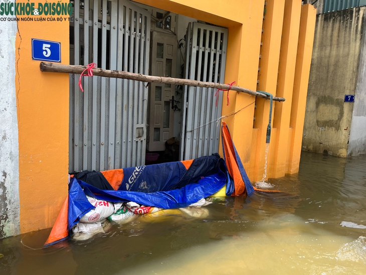 Hàng trăm hộ dân phố Miêu Nha, Tây Mỗ khốn khổ sống trong cảnh nước ngập mênh mông - Ảnh 8.