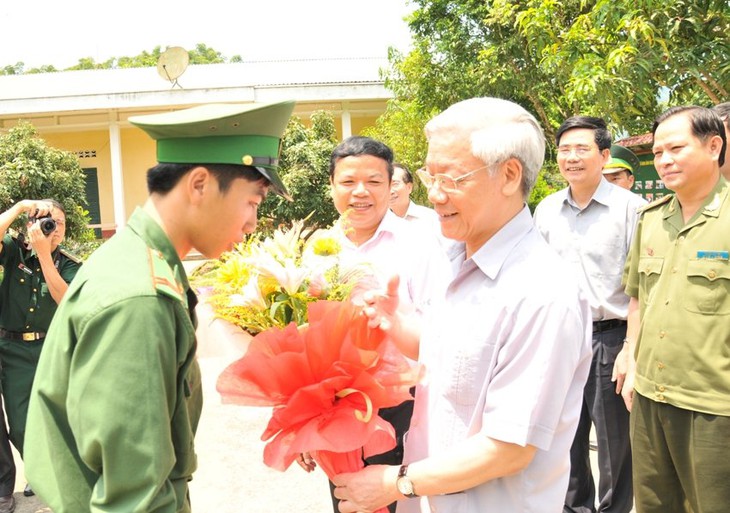 Hồi ức về Tổng Bí thư Nguyễn Phú Trọng với Đồn Biên phòng Hiền Kiệt- Ảnh 4. Hồi ức về Tổng Bí thư Nguyễn Phú Trọng với Đồn Biên phòng Hiền Kiệt- Ảnh 4.