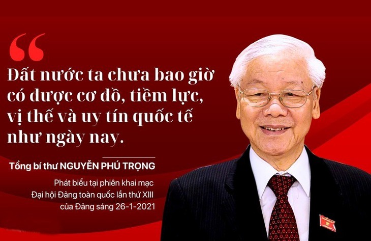 'Đất nước ta chưa bao giờ có được cơ đồ, tiềm lực, vị thế và uy tín quốc tế như ngày nay'- Ảnh 1.