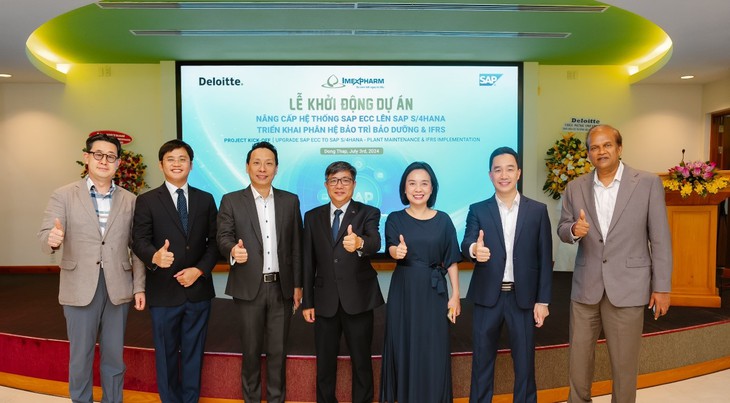 Imexpharm và Deloitte Việt Nam khởi động dự án nâng cấp hệ thống Sap Ecc lên Sap S/4hana và triển khai áp dụng IFRS- Ảnh 1. Imexpharm và Deloitte Việt Nam khởi động dự án nâng cấp hệ thống Sap Ecc lên Sap S/4hana và triển khai áp dụng IFRS- Ảnh 1.