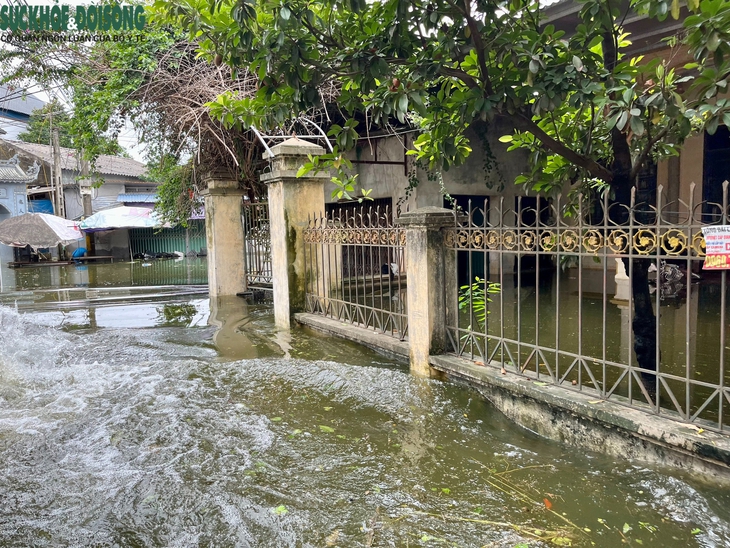 Vùng 'rốn lũ' huyện Chương Mỹ, Hà Nội cô lập trong biển nước- Ảnh 4.