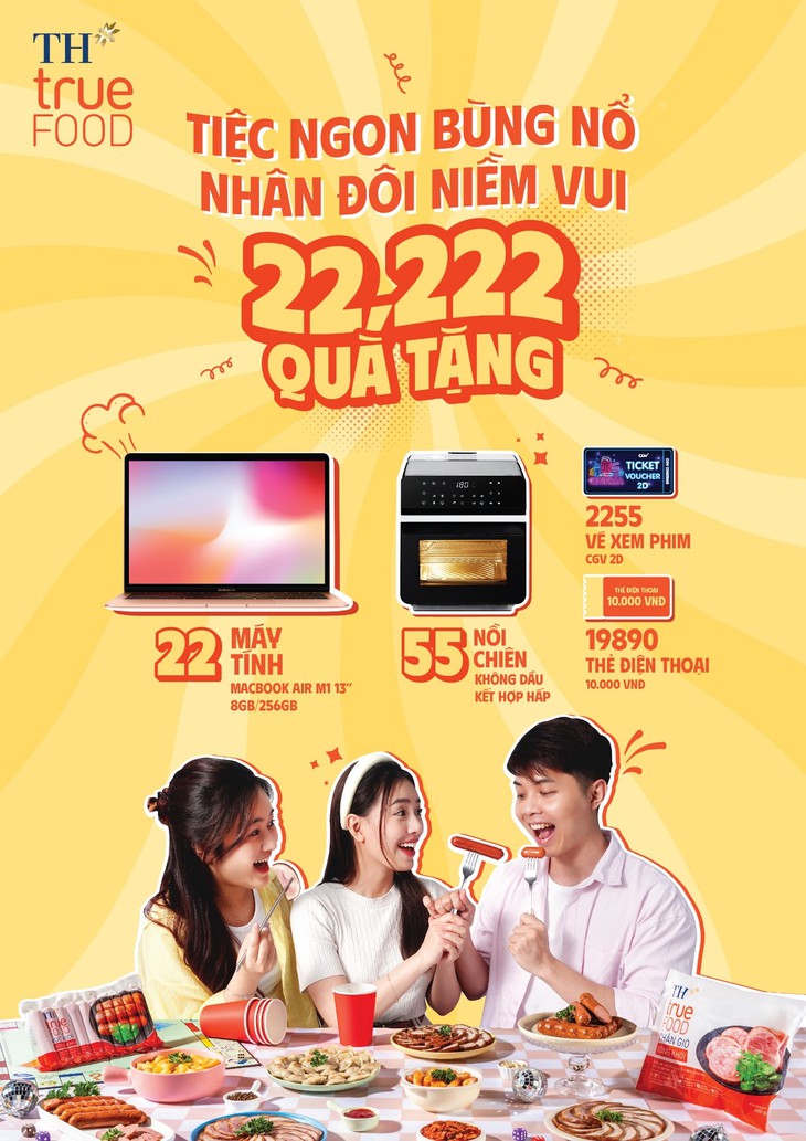 TH true Food tung chương trình khuyến mại với 22.222 quà tặng- Ảnh 2. TH true Food tung chương trình khuyến mại với 22.222 quà tặng- Ảnh 2.