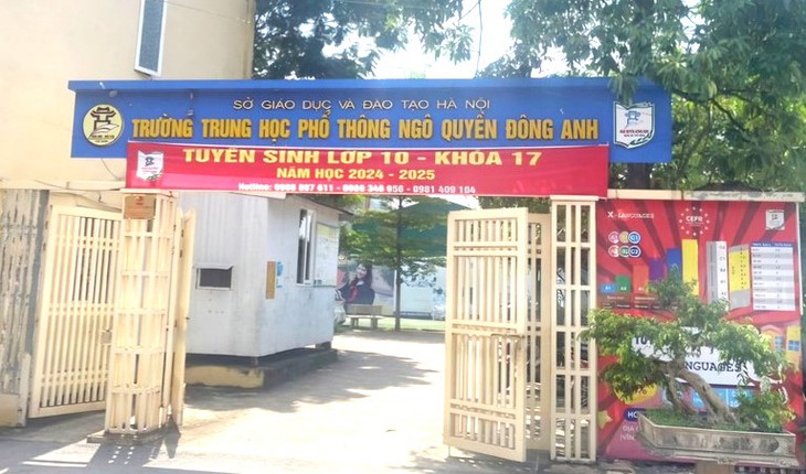 Trường THPT Ngô Quyền - Đông Anh thu hồi quyết định dừng đào tạo, xin lỗi học sinh- Ảnh 1. Trường THPT Ngô Quyền - Đông Anh thu hồi quyết định dừng đào tạo, xin lỗi học sinh- Ảnh 1.