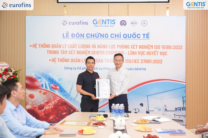 GENTIS tiên phong đạt 2 chứng nhận quốc tế ISO 15189:2022 và ISO 27001:2022- Ảnh 3.