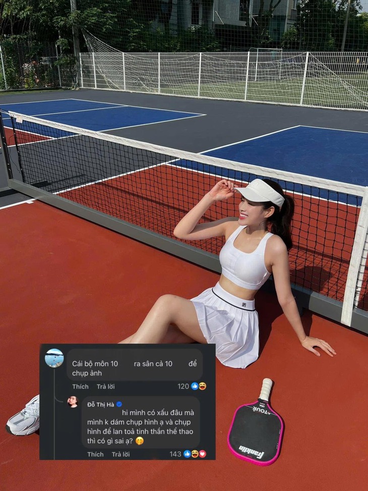 Phản ứng của mỹ nhân Việt khi bị mỉa mai về thời trang trên sân pickleball- Ảnh 3. Phản ứng của mỹ nhân Việt khi bị mỉa mai về thời trang trên sân pickleball- Ảnh 3.