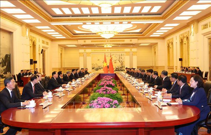 Tổng Bí thư, Chủ tịch nước Tô Lâm hội kiến Chủ tịch Chính hiệp toàn quốc Trung Quốc- Ảnh 3. Tổng Bí thư, Chủ tịch nước Tô Lâm hội kiến Chủ tịch Chính hiệp toàn quốc Trung Quốc- Ảnh 3.