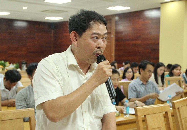 Đại diện các tỉnh, thành phố nêu ý kiến đóng góp về dự thảo thông tư. Ảnh: Xuân Dự Đại diện các tỉnh, thành phố nêu ý kiến đóng góp về dự thảo thông tư. Ảnh: Xuân Dự