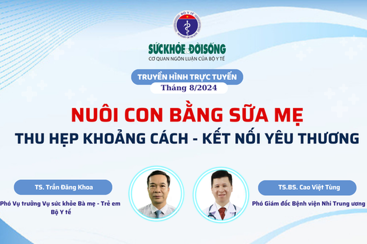 Truyền hình trực tuyến: Nuôi con bằng sữa mẹ: Thu hẹp khoảng cách - Kết nối yêu thương- Ảnh 1. Truyền hình trực tuyến: Nuôi con bằng sữa mẹ: Thu hẹp khoảng cách - Kết nối yêu thương- Ảnh 1.
