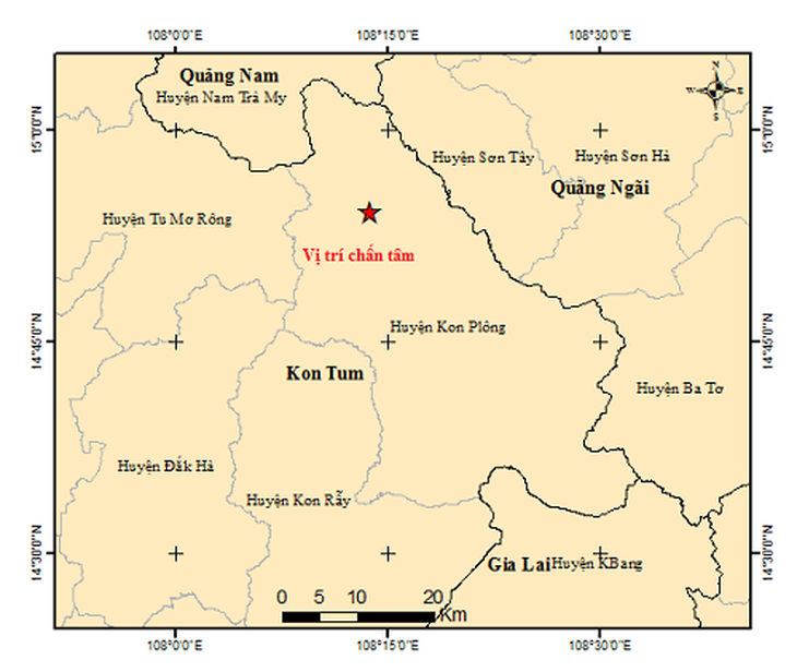 6 trận động đất liên tiếp chỉ trong hơn 10 phút ở Kon Tum- Ảnh 2.